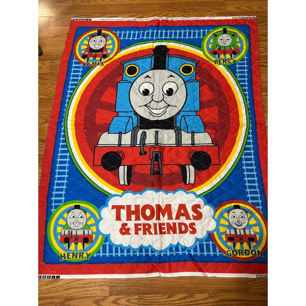 Thomas the Tank Engine & Friends Quilted Fabric Panel VIP Cranston 2005 Train